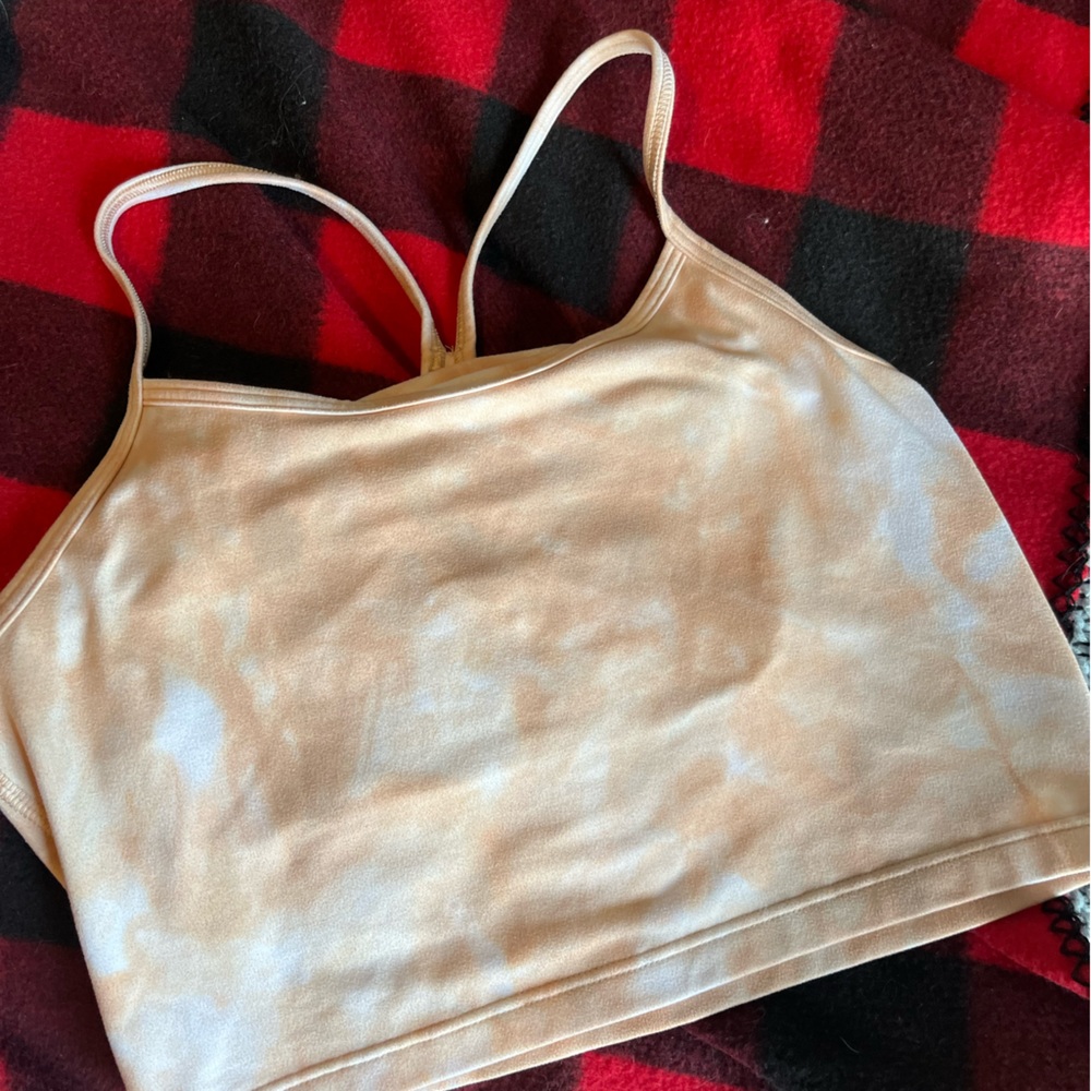 Aerie Offline cute tie dye beige bralette